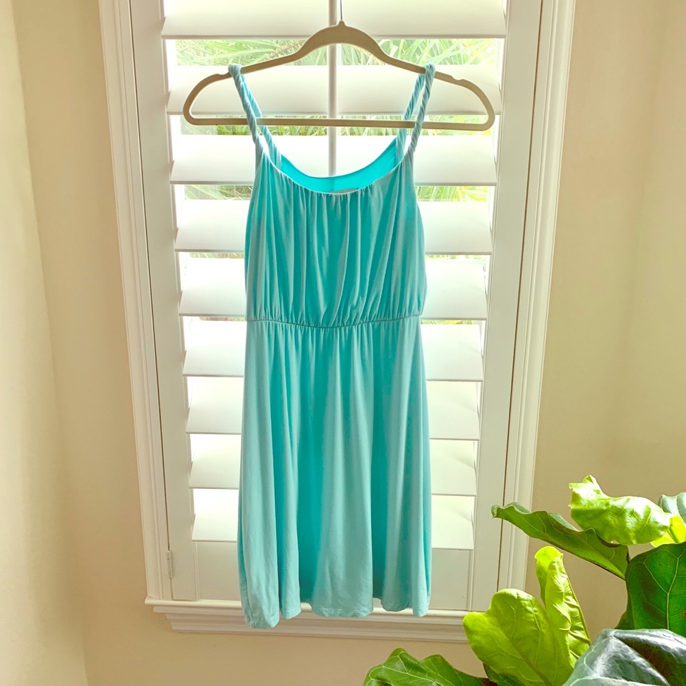 LOFT Sea foam Petite XXS Sundress